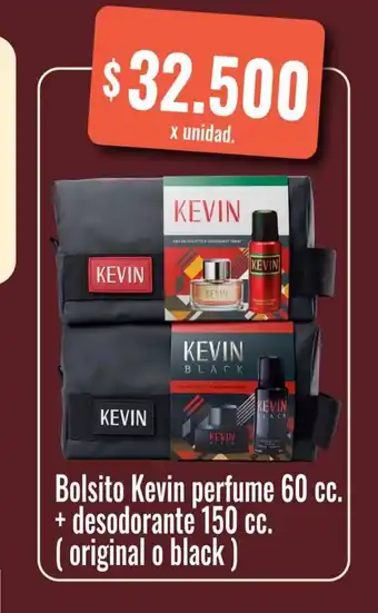 Bolsito Kevin perfume 60 cc. + desodorante 150 cc. (original o black)