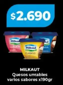 Supermayorista Vital Milkaut quesos untables varios sabores oferta