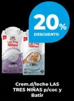 Supermayorista Vital Las tres niñas crem.d/leche p/coc y batir oferta