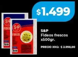 Supermayorista Vital S&P fideos frescos oferta