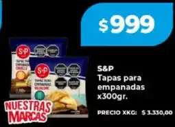 Supermayorista Vital S&P tapas para empanadas oferta