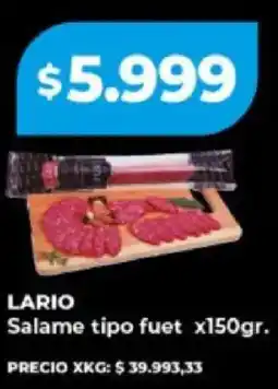 Supermayorista Vital Lario salame tipo fuet oferta