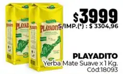 Diarco Playadito yerba mate suave oferta
