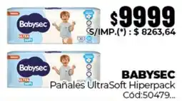 Diarco Babysec pañales ultrasoft hiperpack oferta