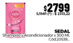Diarco Sedal shampoo y acondicionador oferta