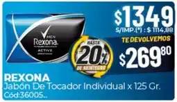 Diarco Rexona jabón de tocador individual oferta