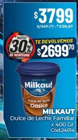 Diarco Milkaut dulce de leche familiar oferta
