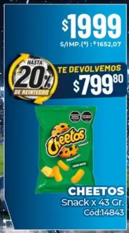 Diarco Cheetos snack oferta