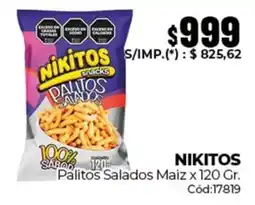 Diarco Nikitos palitos salados maiz oferta