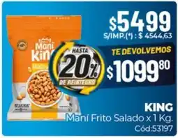 Diarco King mani frito salado oferta