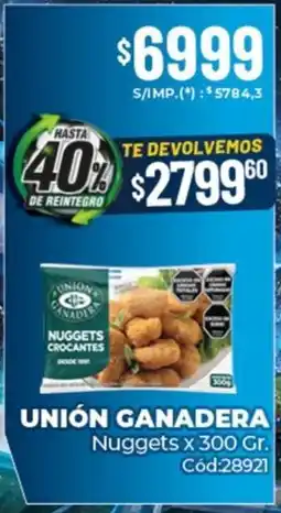 Diarco Unión ganadera nuggets oferta