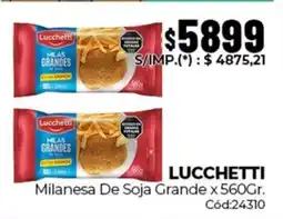 Diarco Lucchetti milanesa de soja grande oferta