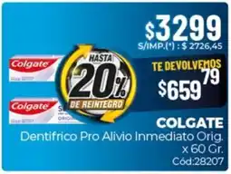 Diarco Colgate dentifrico pro alivio inmediato orig. oferta