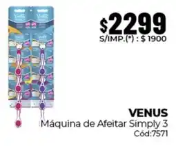 Diarco Venus máquina de afeitar simply 3 oferta