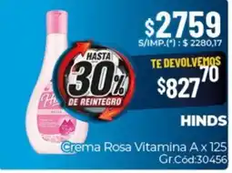 Diarco Hinds crema rosa vitamina A oferta