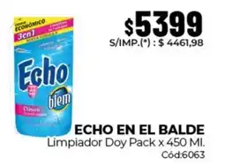 Diarco Echo en el balde limpiador doy pack oferta