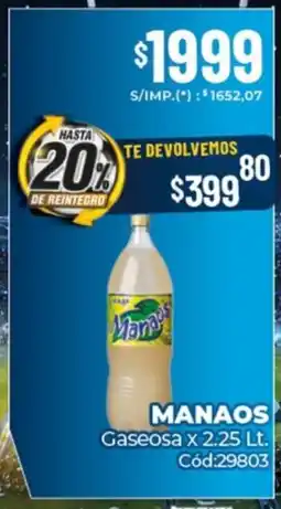 Diarco Manaos gaseosa oferta