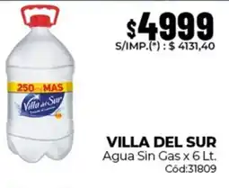 Diarco Villa del sur agua sin gas oferta