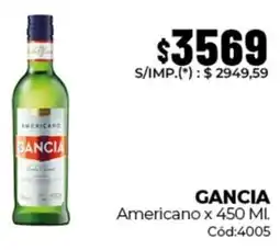 Diarco Gancia americano oferta