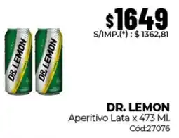 Diarco Dr. lemon aperitivo lata oferta