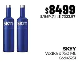 Diarco Skyy vodka oferta