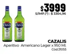 Diarco Cazalis aperitivo americano leger oferta