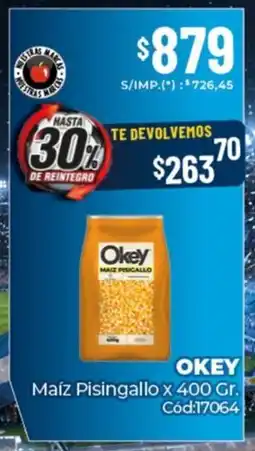 Diarco Okey maíz pisingallo oferta