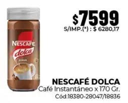 Diarco Nescafé dolca café instantáneo oferta