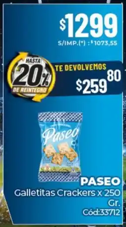 Diarco Paseo galletitas crackers oferta