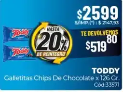 Diarco Toddy galletitas chips de chocolate oferta