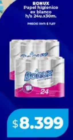 Supermayorista Vital Bonux papel higienico ex blanco h/s oferta