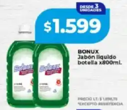 Supermayorista Vital Bonux jabón liquido botella oferta