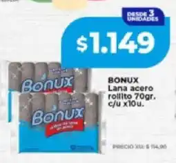 Supermayorista Vital Bonux lana acero rollito oferta