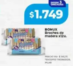 Supermayorista Vital Bonux broches de madera oferta