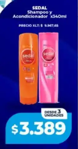 Supermayorista Vital Sedal shampoo y acondicionador oferta