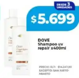Supermayorista Vital Dove shampoo uv repair oferta