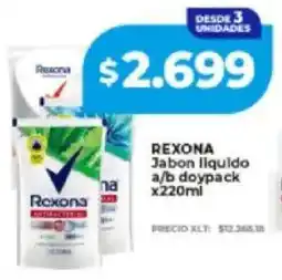 Supermayorista Vital Rexona jabon liquido a/b doypack oferta