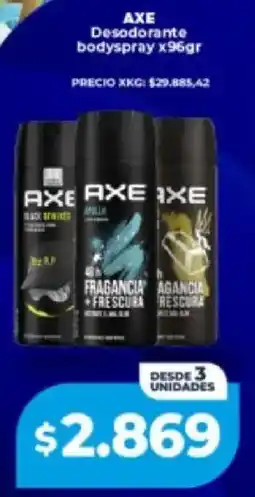 Supermayorista Vital Axe desodorante bodyspray oferta