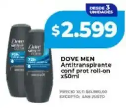 Supermayorista Vital Dove men antitranspirante conf prot roll-on oferta