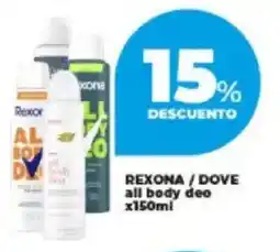 Supermayorista Vital Rexona / dove all body deo oferta