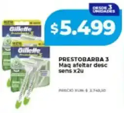 Supermayorista Vital Prestobarba 3 maq afeitar desc sens oferta