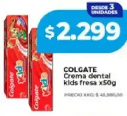 Supermayorista Vital Colgate crema dental kids fresa oferta