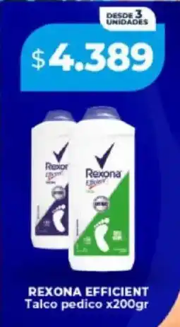 Supermayorista Vital Rexona efficient talco pedico oferta
