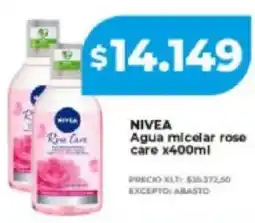 Supermayorista Vital Nivea agua micelar rose care oferta