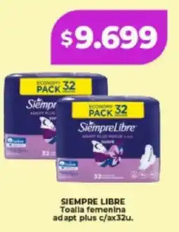 Supermayorista Vital Siempre libre toalla femenina adapt plus oferta