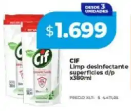 Supermayorista Vital Cif limp desinfectante superficies d/p oferta
