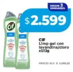 Supermayorista Vital Cif limp gel con lavandina/cloro oferta