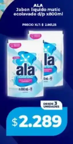 Supermayorista Vital Ala jabon liquido matic ecolavado d/p oferta
