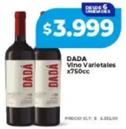 Supermayorista Vital Dada vino varietales oferta