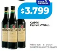 Supermayorista Vital Capri fernet oferta